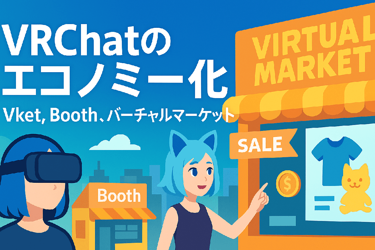 VRChatのエコノミー化（Vket, Booth, バーチャルマーケット）